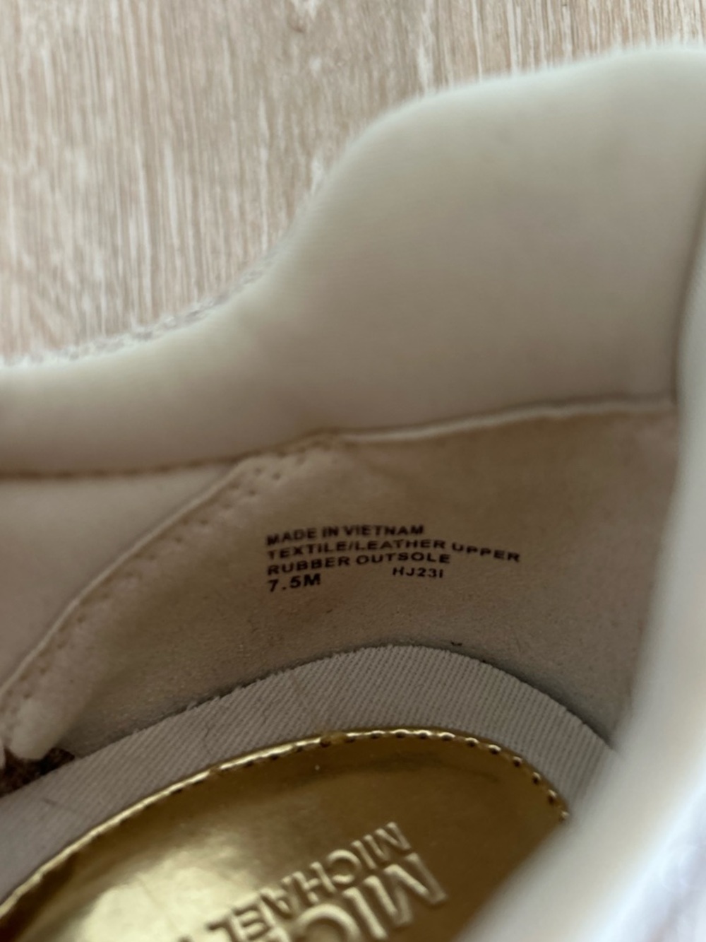 Michael Kors Willis Metallic Stretch Knit Trainer Wedge Sneaker Women Size 7.5 - Picture 8 of 10